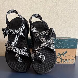 Chaco Women’s Strappy Black and White Sandals